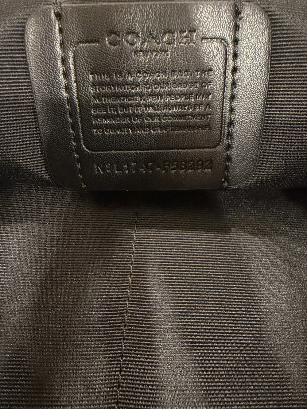 COACH Charcoal/Black Signature Canvas Tote